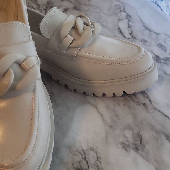 La Strada Loafer Street Beige Vegan Leather Women Moccasins Size EUR 38 ( US 8 ) - Picture 8 of 16